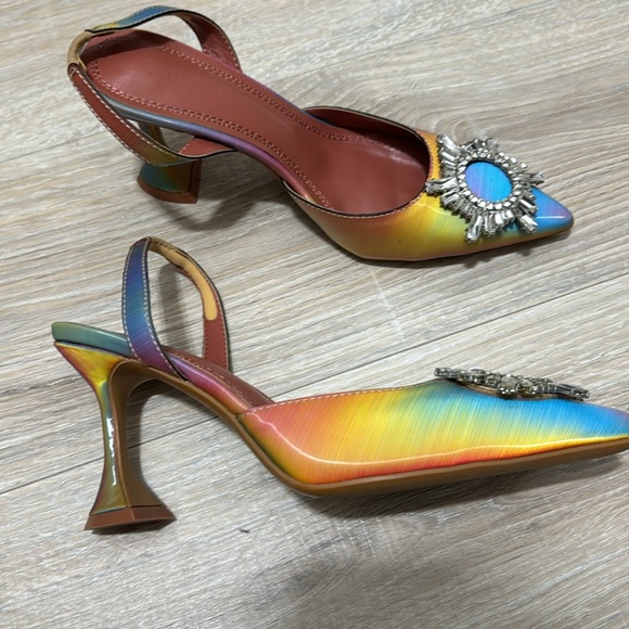 Crystal embellishment rainbow shoes - Picture 1 of 3